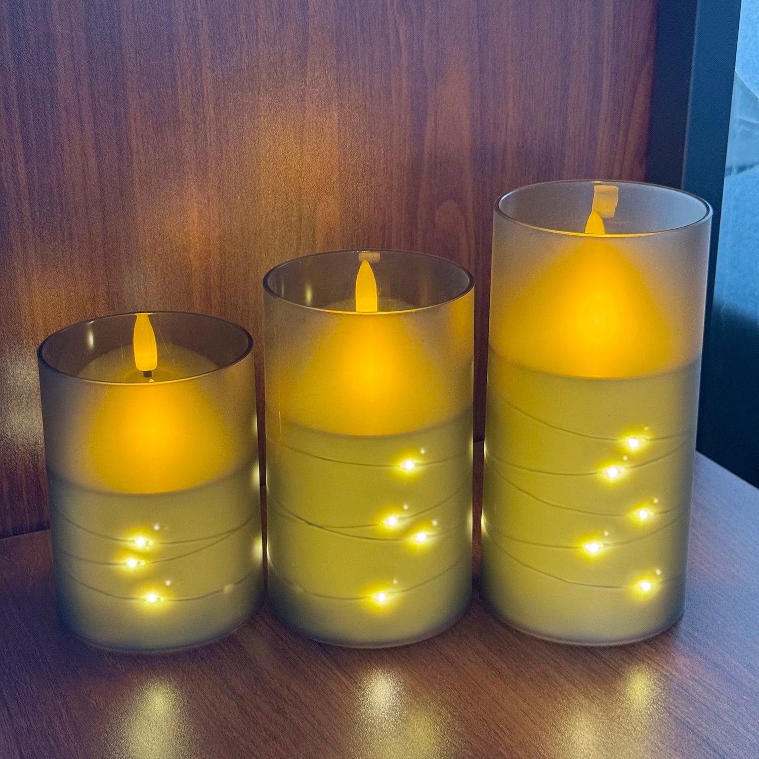 LED Electronic Candle Set – Acrylic Decorative Candles with Remote & Timer for Christmas, Weddings & Home Décor