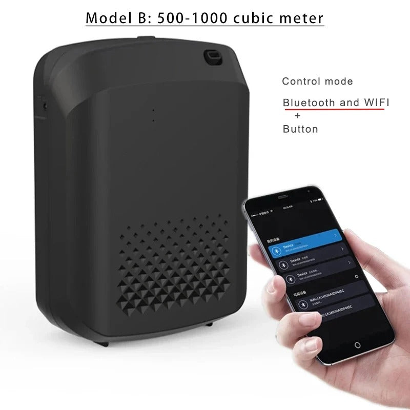 Wall-Mounted Room Fragrance Diffuser – Bluetooth Essential Oil Air Freshener with Built-in Fan for Home & Hotel