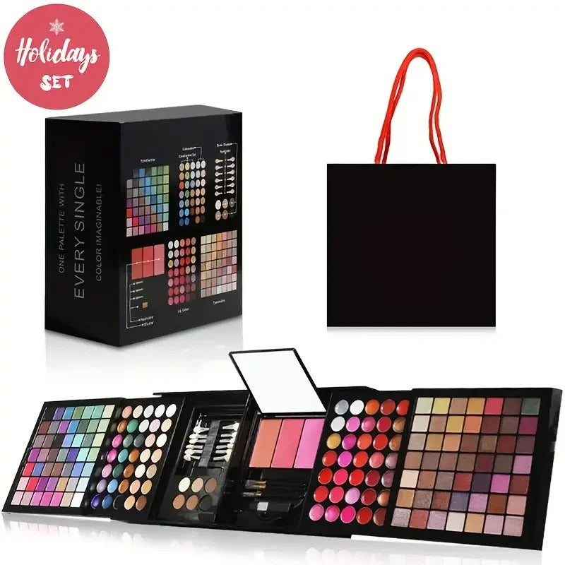 177 Color Makeup Kit – All-in-One Women’s Makeup Set with Eyeshadow, Blush, Lip Gloss, Concealer & Mirror