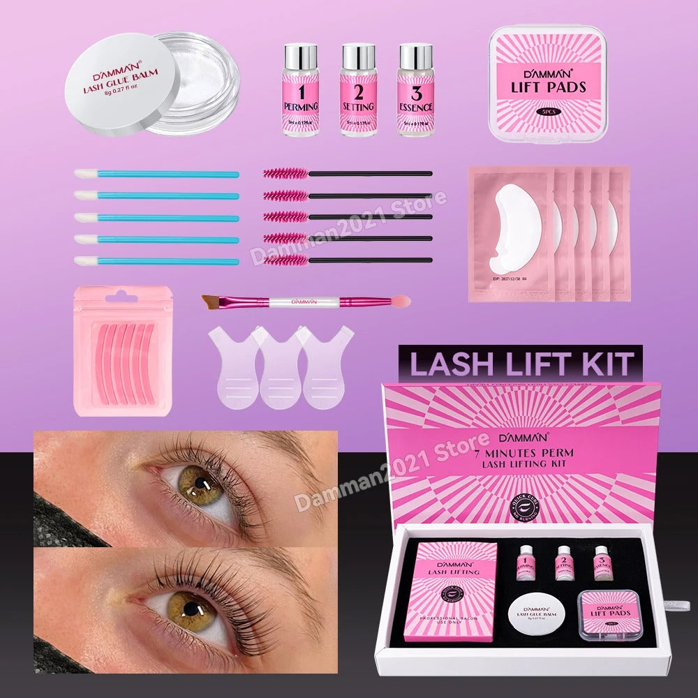 Damman Professional Lash Lifting Kit – Long-Lasting Eyelash Curling & Perm Set for Salon & Home Use