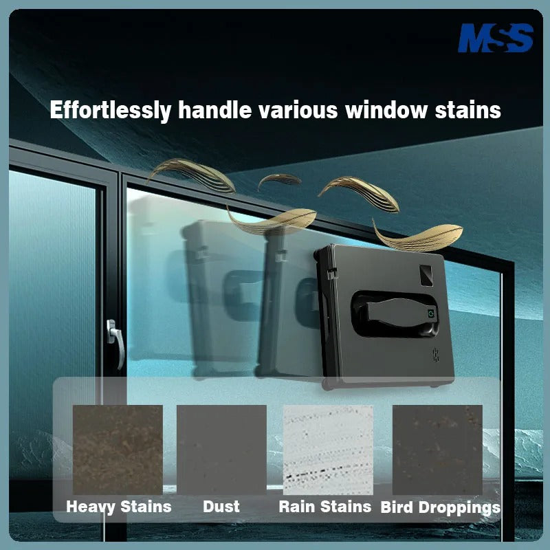 Smart Window Cleaning Robot – Automatic Glass Cleaner with Battery & 4 Spray Heads for Windows, Tiles & Home Use