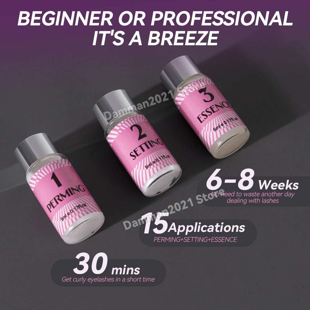 Damman Professional Lash Lifting Kit – Long-Lasting Eyelash Curling & Perm Set for Salon & Home Use