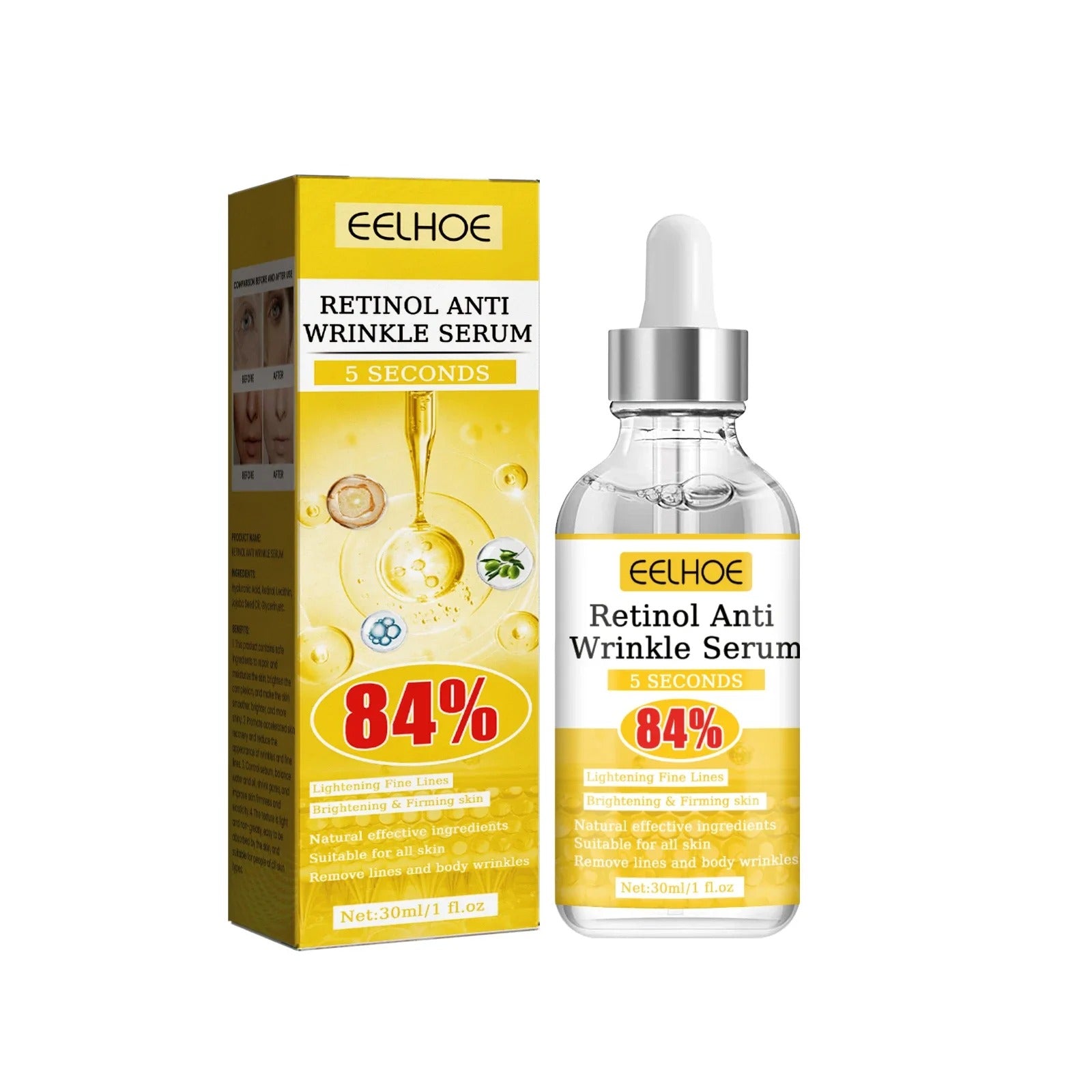 Retinol & Hyaluronic Acid Serum – Anti-Aging & Hydrating