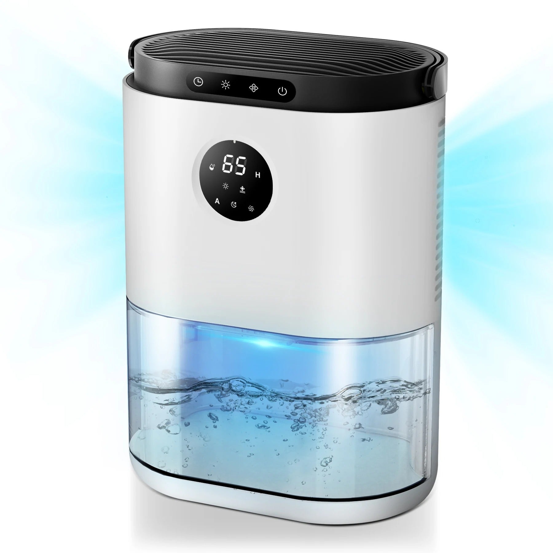 80oz Dehumidifier for Home – Auto Defrost, Ultra Quiet, Touch Control, Large Room, Bathroom, Garage, RV with Timer