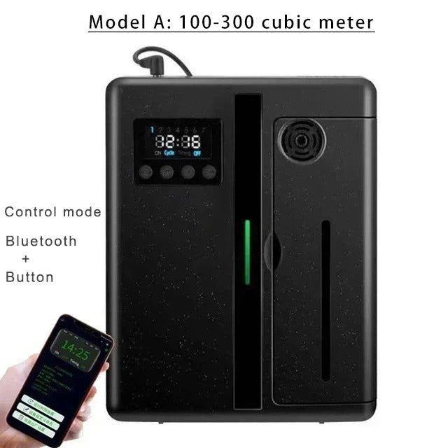Wall-Mounted Room Fragrance Diffuser – Bluetooth Essential Oil Air Freshener with Built-in Fan for Home & Hotel